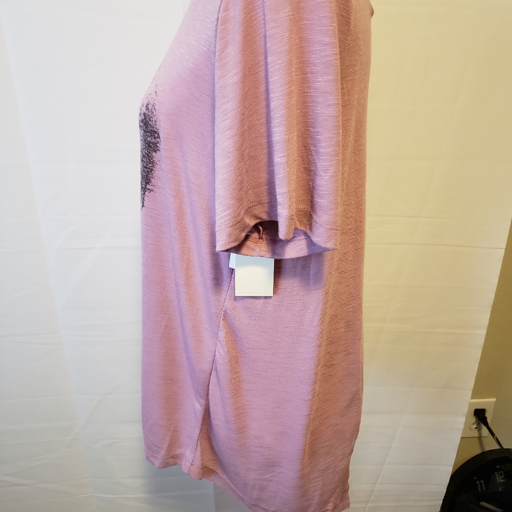Women's Sleep Short Sleeve Shirt M - Picture 3 of 5